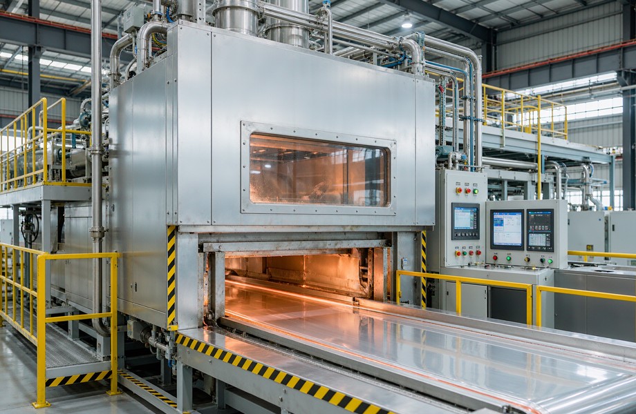 Glass melting production