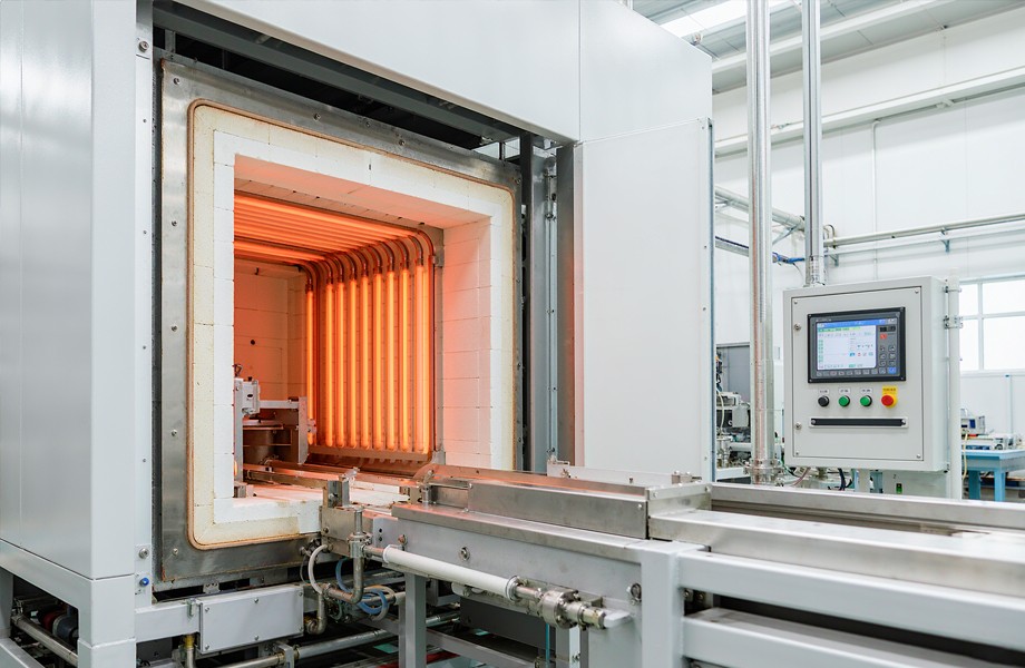 High temperature heating of silicon molybdenum rod
