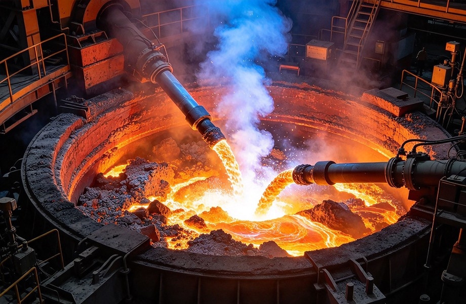 Melting aid in the melting section