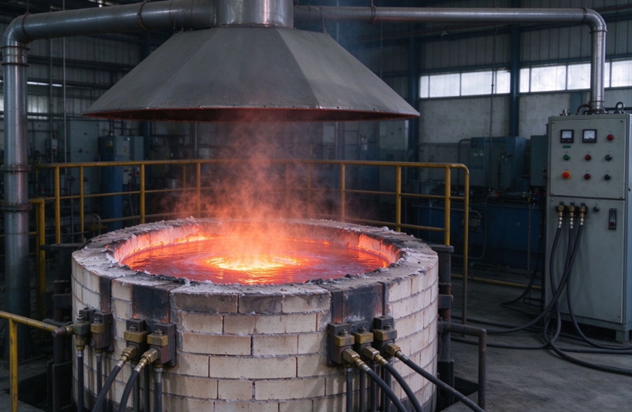 Industrial electric furnace and heat treatment